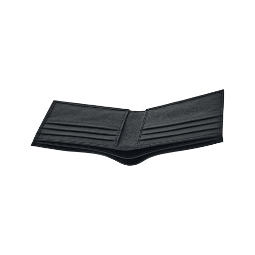 Men's Black Leather Wallet – Gift-Ready with Free Keychain