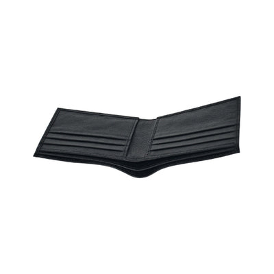Men's Black Leather Wallet – Gift-Ready with Free Keychain