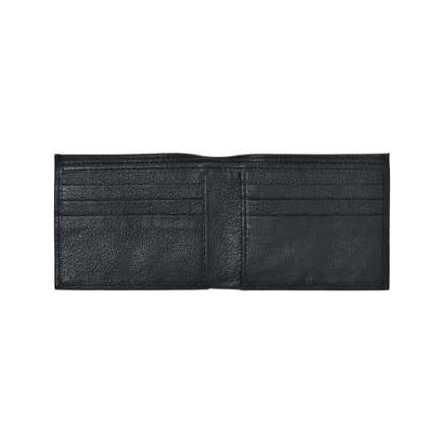 Men's Black Leather Wallet – Gift-Ready with Free Keychain