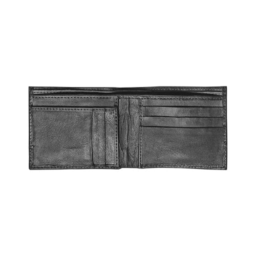 Black Stitch Wallet – Genuine Leather Bifold