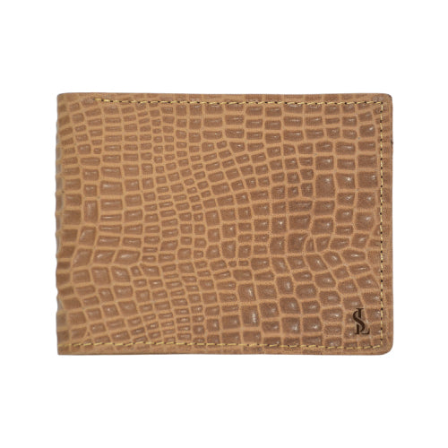 Croc Touch Leather Wallet – Premium Bifold for Men
