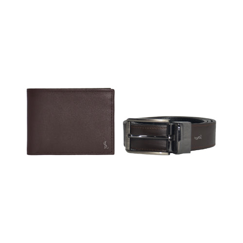 Premium Leather Wallet & Belt Gift Set for Men