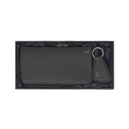 Luxury Men’s Leather Wallet & Keychain Set – Genuine Leather | Gift for Him