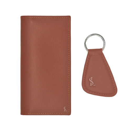 Luxury Men’s Leather Wallet & Keychain Set – Genuine Leather | Gift for Him