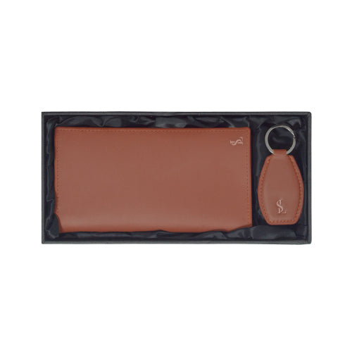 Premium Leather Wallet & Keychain Set – Sleek Accessories for Men