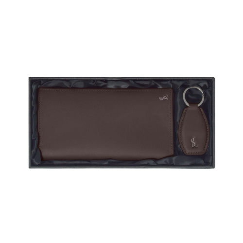 Premium Leather Wallet & Keychain Set – Sleek Accessories for Men