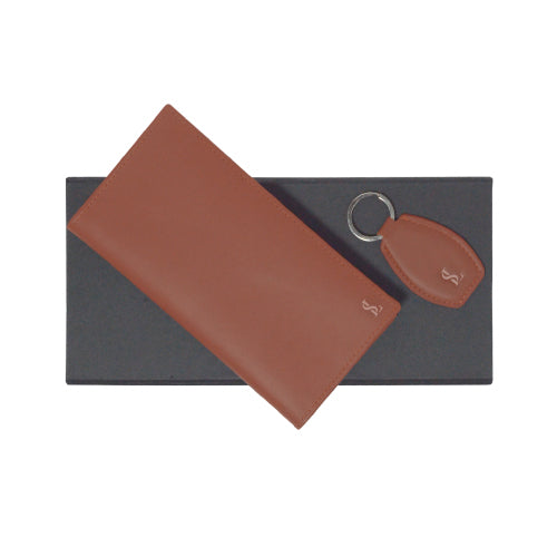 Premium Leather Wallet & Keychain Set – Sleek Accessories for Men