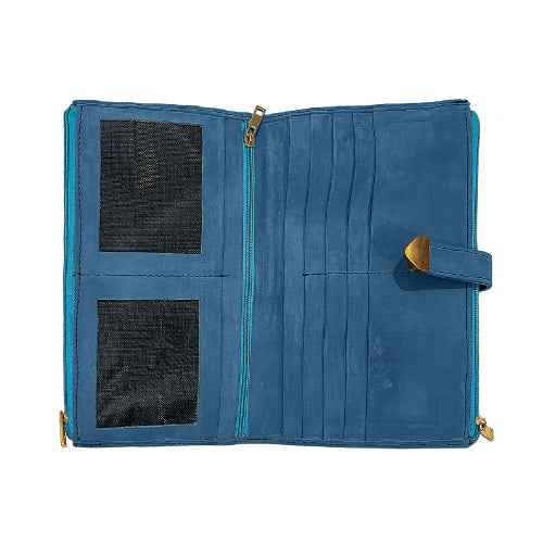 Ruvee ladies leather clutch wallet with elegant design and spacious interior