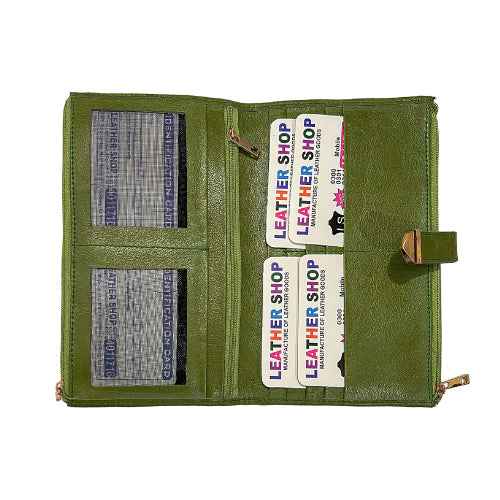 Ruvee leather wallet for women – fashionable clutch style in multiple colors