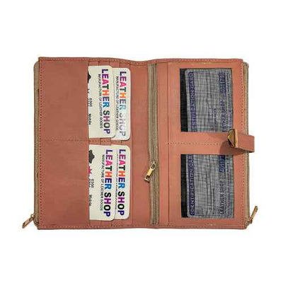 Minimalist and functional clutch wallet by Ruvee for women – premium leather finish