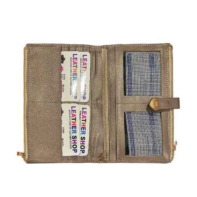 Ruvee leather wallet for women – fashionable clutch style in multiple colors