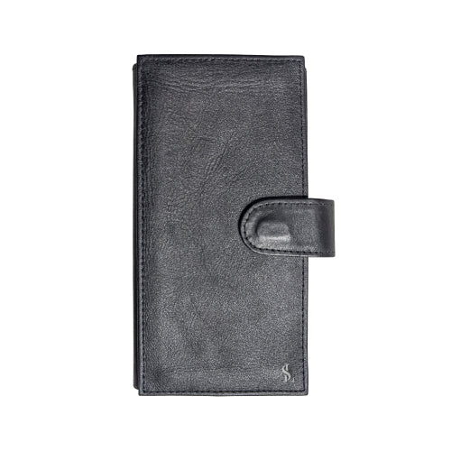Premium Leather Mobile Wallet Organizer with Writing Pad – Multi-Function Executive Design