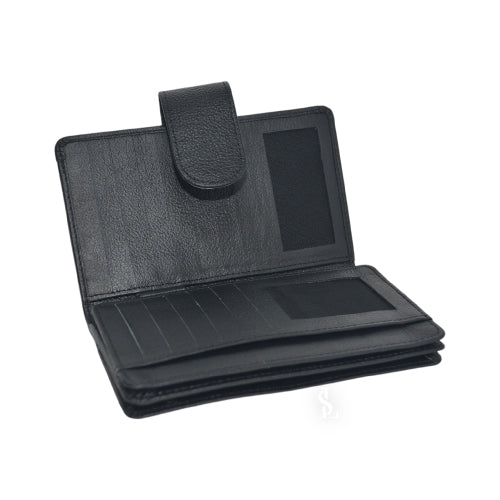 Premium Leather Mobile Wallet Organizer with Writing Pad – Multi-Function Executive Design