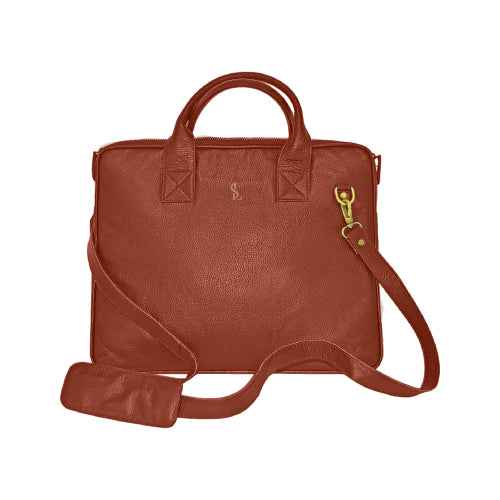 Premium Leather Laptop Bag Elite Business Handbag