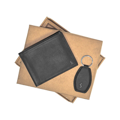 Leather Wallet – Gift-Ready with Free Keychain
