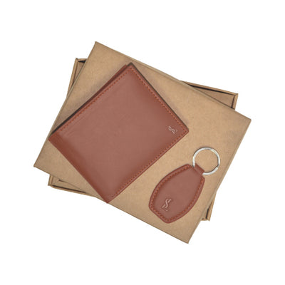 Leather Wallet – Gift-Ready with Free Keychain