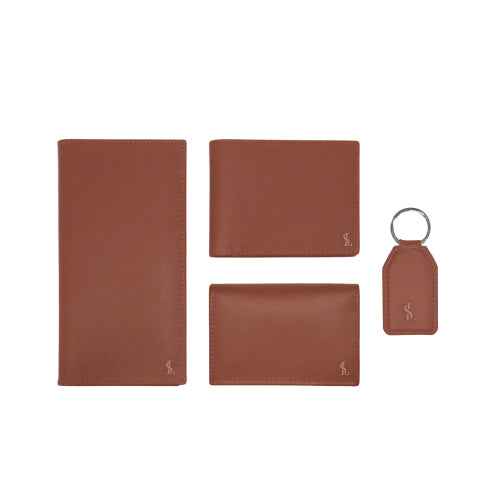 Prime Leather Gift Set | Wallet, Card Holder, Keychain & Organizer