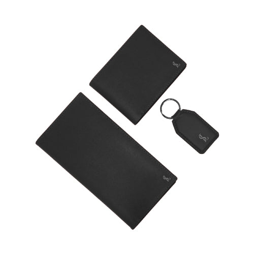 Luxury Men’s Leather Set – Wallets + Keyring Combo