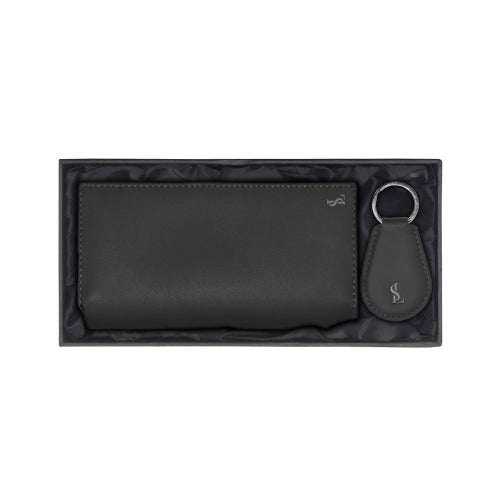 Premium Leather Long Wallet & Keychain for Men – Elegant & Durable