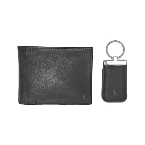 Men’s Leather Gift Set | Wallet & Keychain 